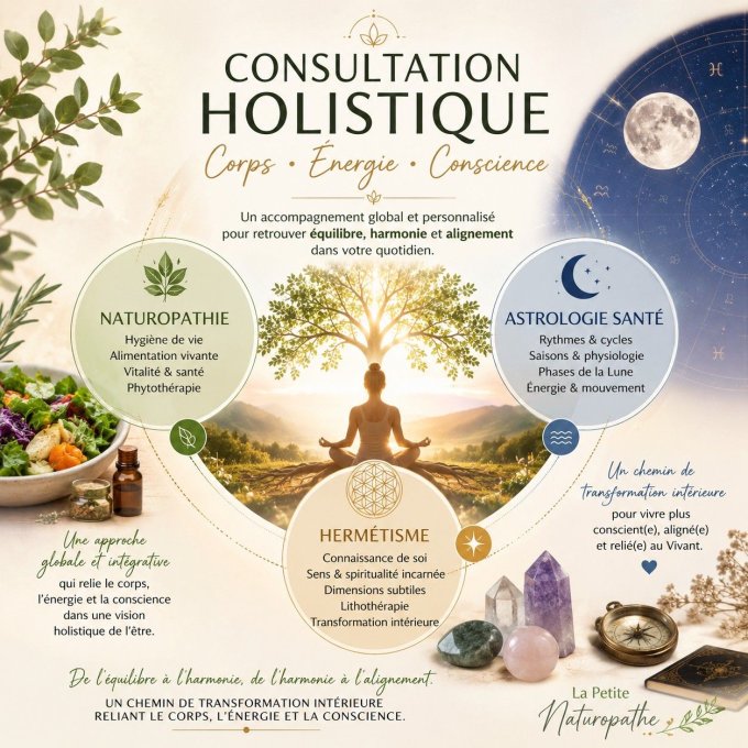 CONSULTATION HOLISTIQUE (durée 45 mn) 