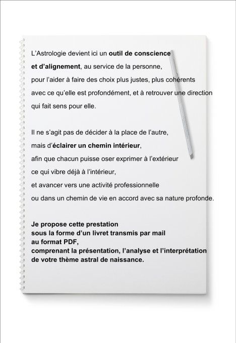 Lecture de votre thème astral de naissance - Trouver sa voie professionnelle ou son chemin de vie